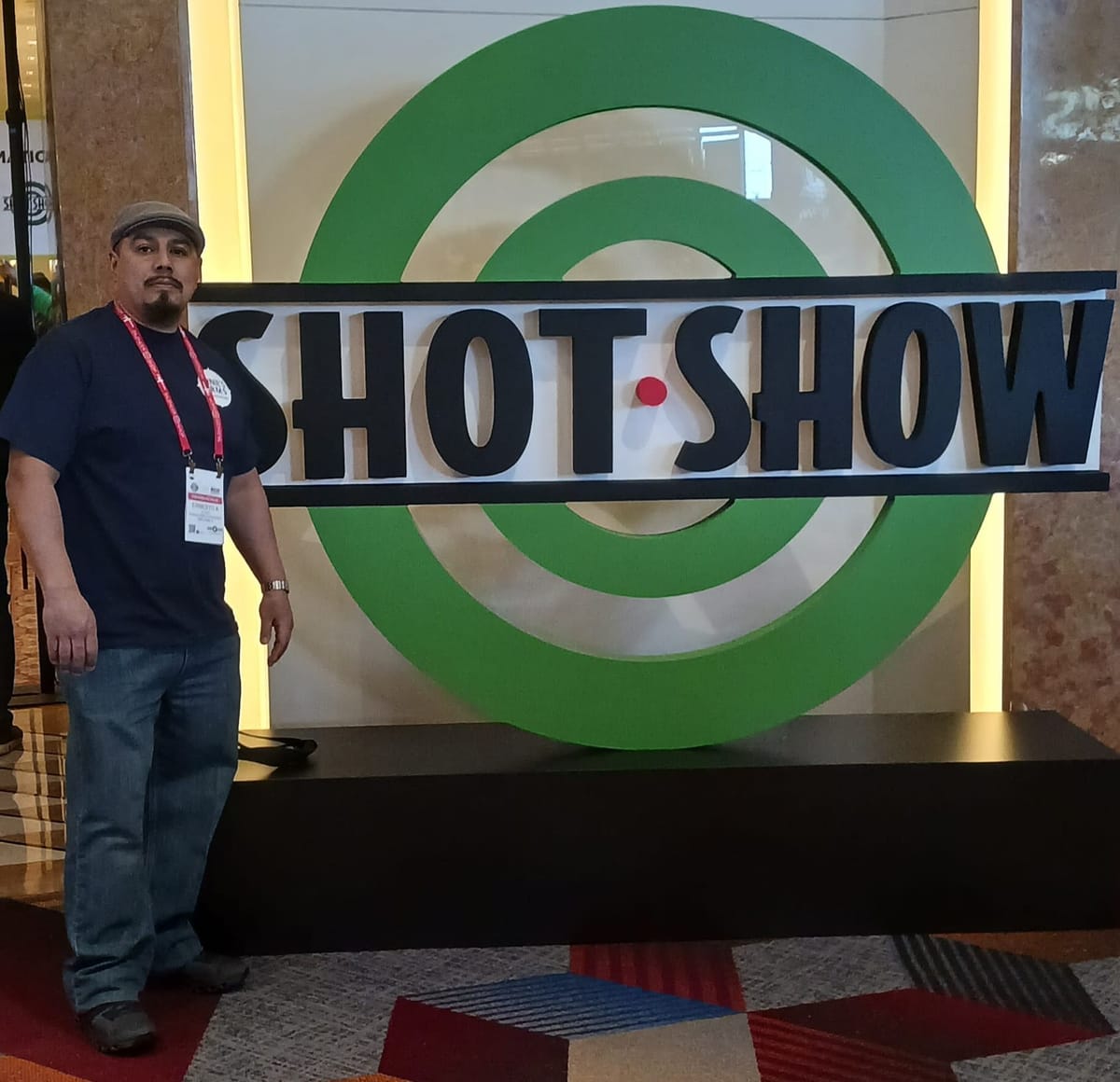 Ernesto A. Alcala, founder of Hammond Tactical, at the SHOT Show firearms industry trade show